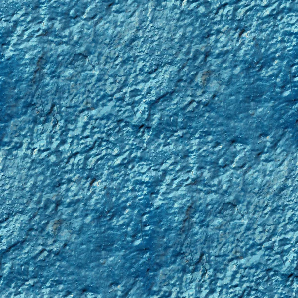 Mur en béton de peinture bleue goutte surface rugueuse sans couture backgro — Photo