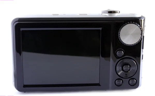 Digitalkamera isolerad på vit bakgrund — Stockfoto