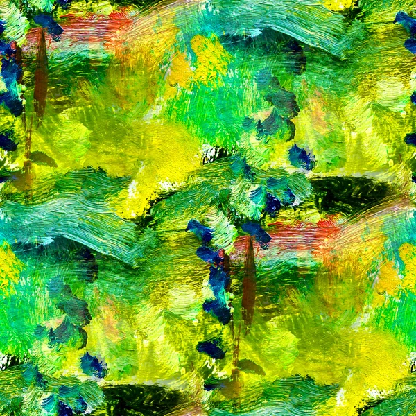 Бесшовная текстура африканской зеленой картины маслом на холсте с — стоковое фото