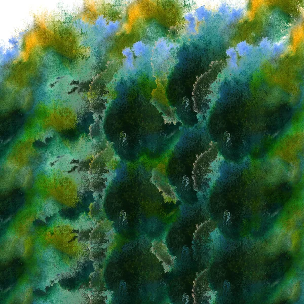 Sztuki współczesnej avant strażnik tekstura tło zielony, niebieski, żółty wa — Zdjęcie stockowe