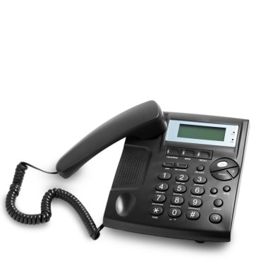 Modern telefon görüşmesi izole kablosu ile