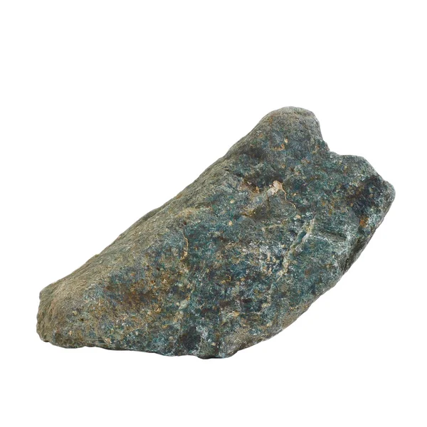 Kék sötét természetes kő elszigetelt fehér — Stock Fotó
