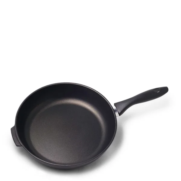 Pan fekete konyha elszigetelt fehér háttér — Stock Fotó