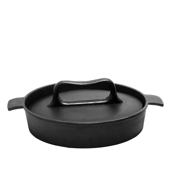 Beyaz arka plan üzerinde izole grill pan — Stok fotoğraf