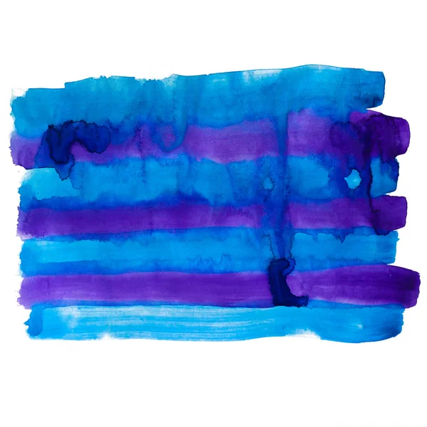 Purple blue band watercolors spot blotch — Stock Photo, Image