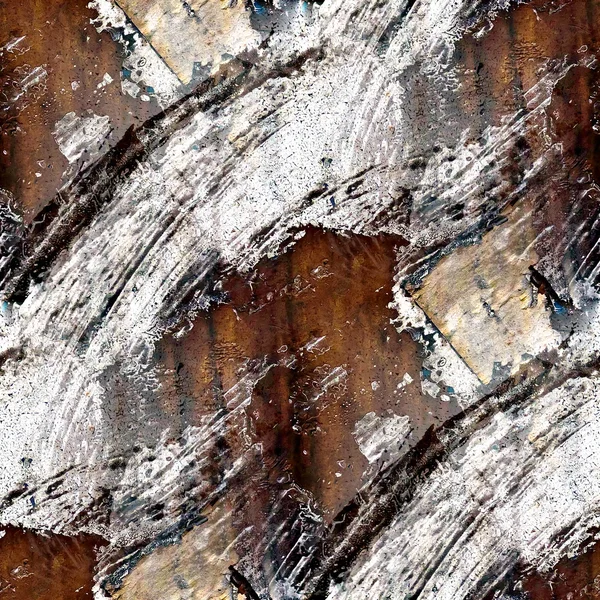 Bezešvá textura starého železa s praskliny — Stock fotografie