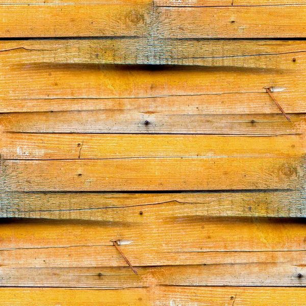 Texture senza cuciture della recinzione in legno del vecchio giallo — Foto Stock