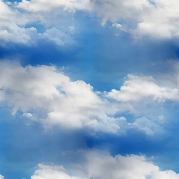 Céu sem costura nuvem azul papel de parede textura — Fotografia de Stock