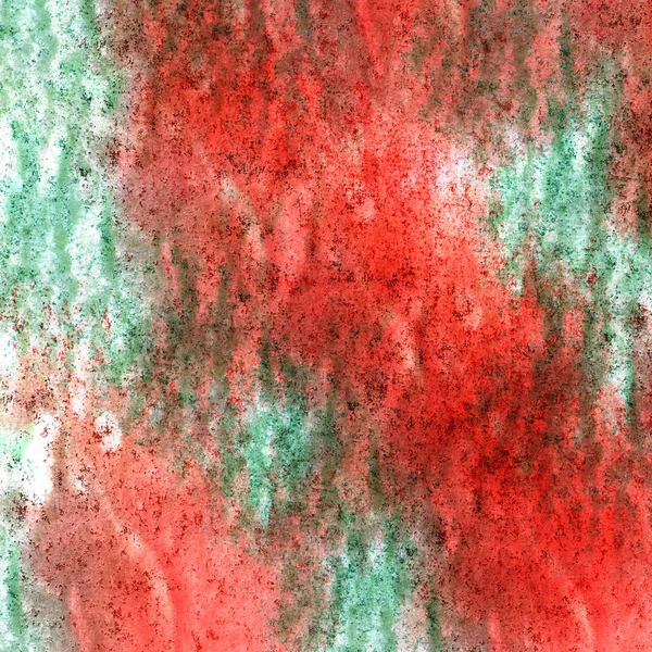 艺术水彩油墨油漆 blob 水彩画红色，绿色飞溅上校 — 图库照片