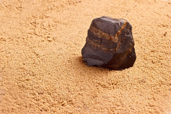 Stone in the sand texture — Stock Photo, Image
