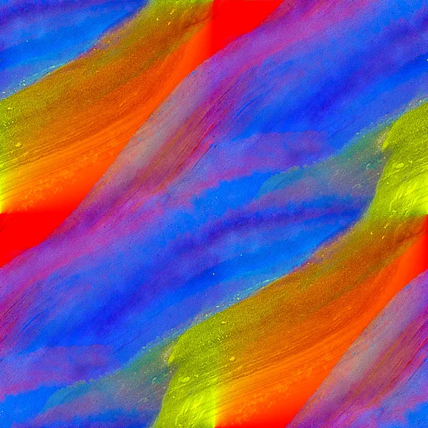 Watercolor texture painting blue red yellow colorful background — Stock Photo, Image