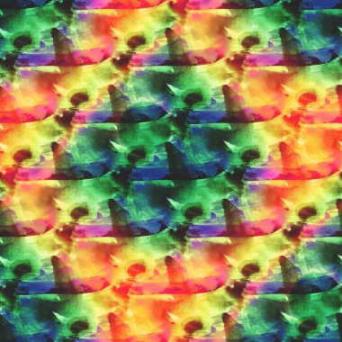 dokulu tarzı yeşil, sarı, mavi palet resim çerçevesi waterco