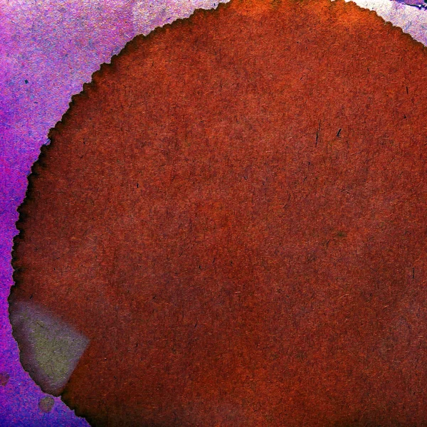 Aquarell lila, braun abstrakte Hintergrundfarbe blob de — Stockfoto