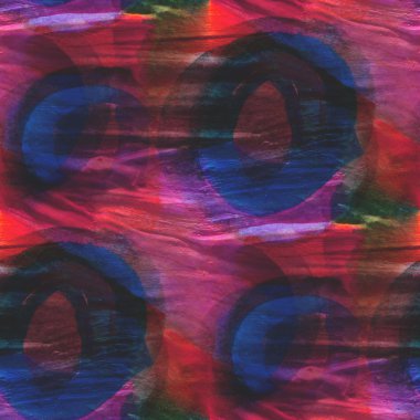 kırmızı, mavi, daire süsleme suluboya resim arka plan sorunsuz te