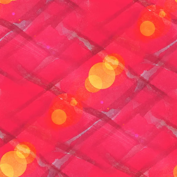 Bokeh abstracta acuarela roja textura sin costura pintada a mano de nuevo — Foto de Stock