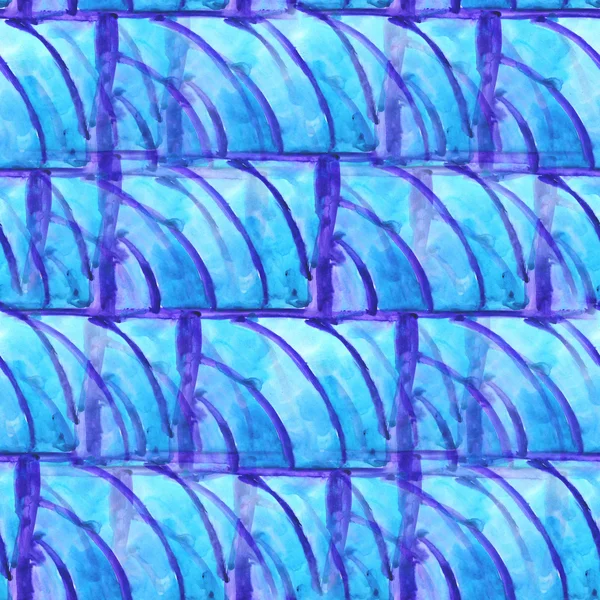 Blaue, lila Ornament Grunge Textur, Aquarell Ornament Seamle — Stockfoto