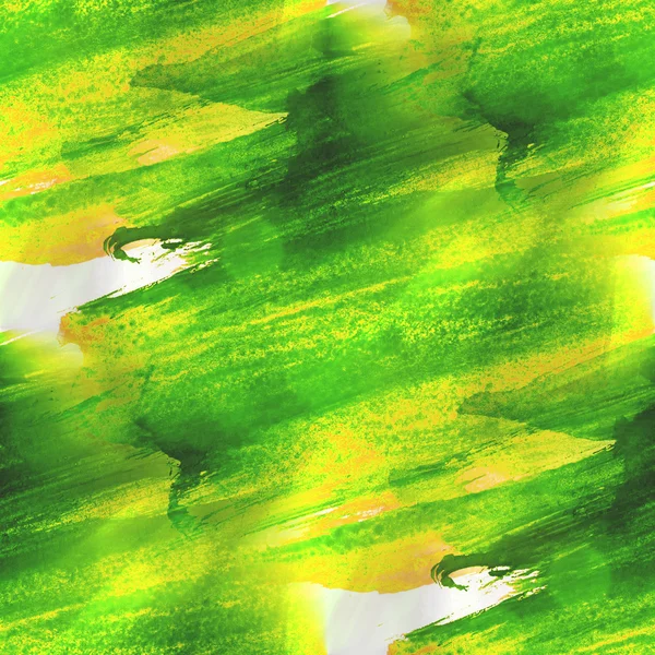 Gröna, gula textur akvarell sömlösa — Stockfoto