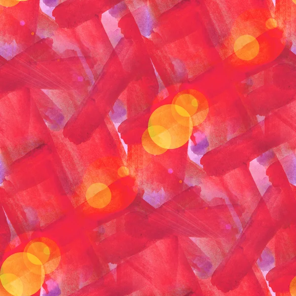 Bokeh wallpaper oranje abstracte aquarel kunst naadloze textuur — Stockfoto