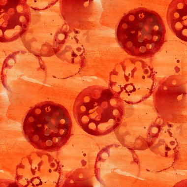 Grunge turuncu, kırmızı antik süs çizim ABD renkli desen