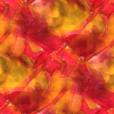 vintage desen boya Dikişsiz suluboya kırmızı, sarı tex tasarım