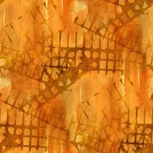 Grunge antiguo ornamento dibujo usa marrón colorido patrón wate — Foto de Stock