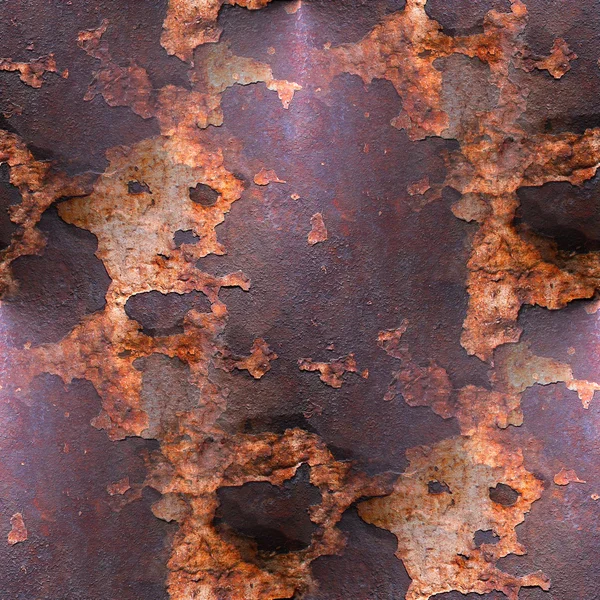 Textura antiga ferro vermelho fundo com ferrugem e arranhado — Fotografia de Stock