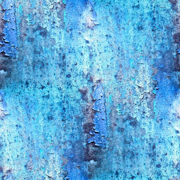 Naadloze blue abstract grunge textuur met scheuren in verf — Stockfoto