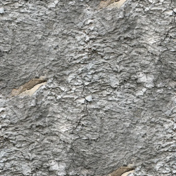 Parede de pedra textura cinza velho sem costura com fundo de crack — Fotografia de Stock