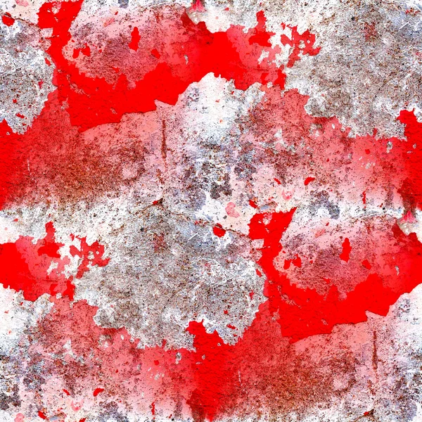Parede sem costura textura vermelho grunge fundo — Fotografia de Stock