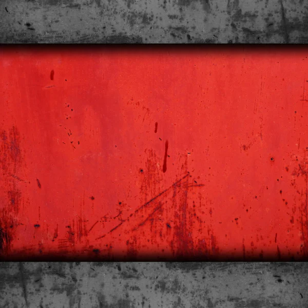 Fond rouge métal texture fer grunge mur vieux — Photo