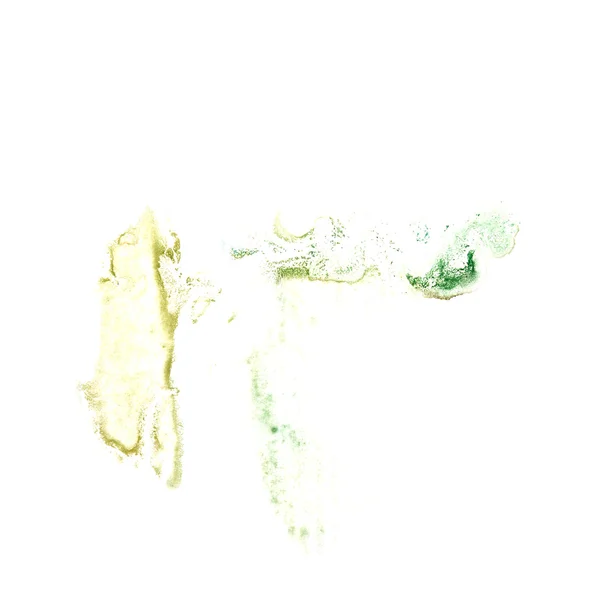Rozwód zmaza, zielony, żółty ilustracja artysta ręcznych jest jest — Zdjęcie stockowe