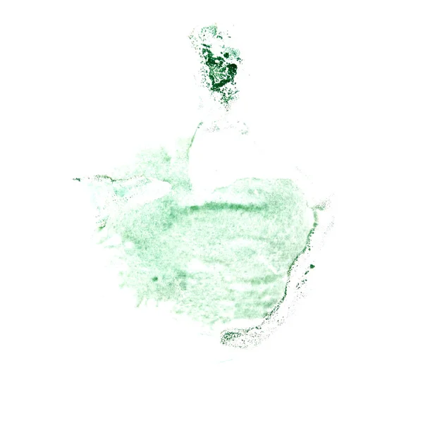 Blot skilsmässa illustration gröna konstnär av handarbete är isolerad o — Stockfoto