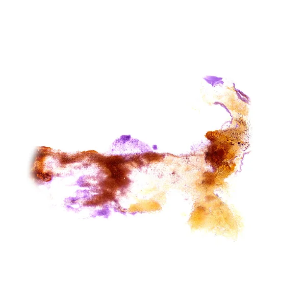 Blot illustration de divorce jaune, brun, violet artiste de handwo — Photo