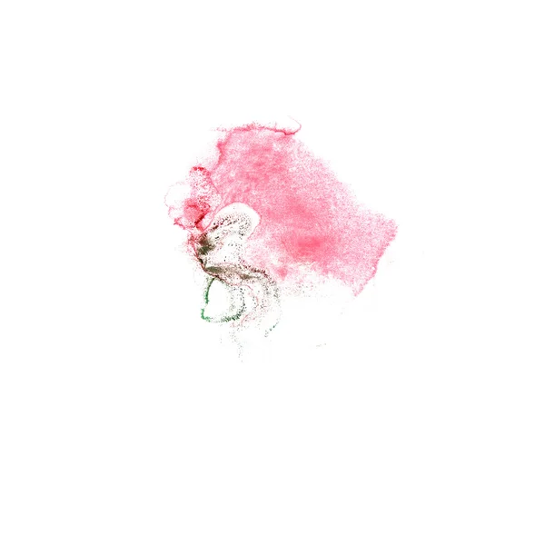 Blot rosa, el artista de la ilustración del divorcio verde del trabajo a mano es isol —  Fotos de Stock