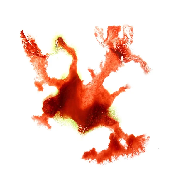 Macromancha mancha vermelha textura isolada na textura branca — Fotografia de Stock