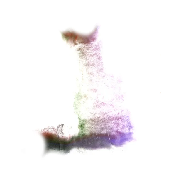 Makrofleck schwarz, lila Flecktextur isoliert auf weißer Textur — Stockfoto