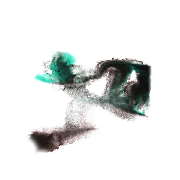 Makro spot beyaz doku izole yeşil, siyah leke doku — Stok fotoğraf
