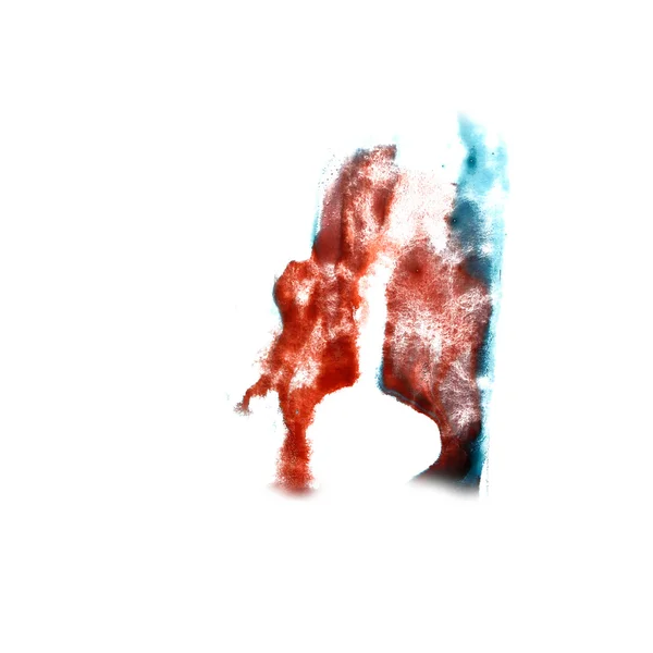 Ben kırmızı, koyu mavi boşanma illüstrasyon sanatçı işlemeli leke — Stok fotoğraf
