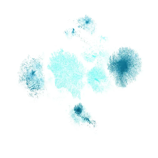 Abstrakte dunkelblaue isolierte Aquarell Fleckenraster Illustration — Stockfoto