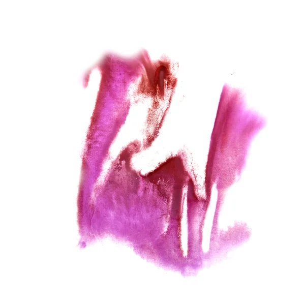 Abstrato isolado aquarela rosa, vermelho mancha raster illustratio — Fotografia de Stock