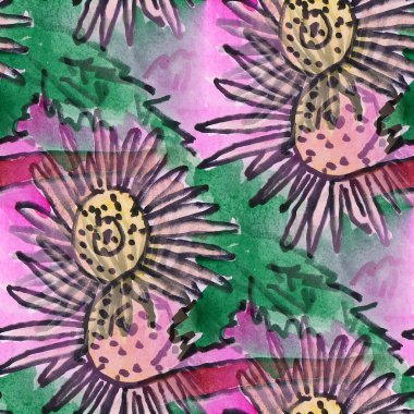 Papatya suluboya resim sorunsuz arka plan engelliyor