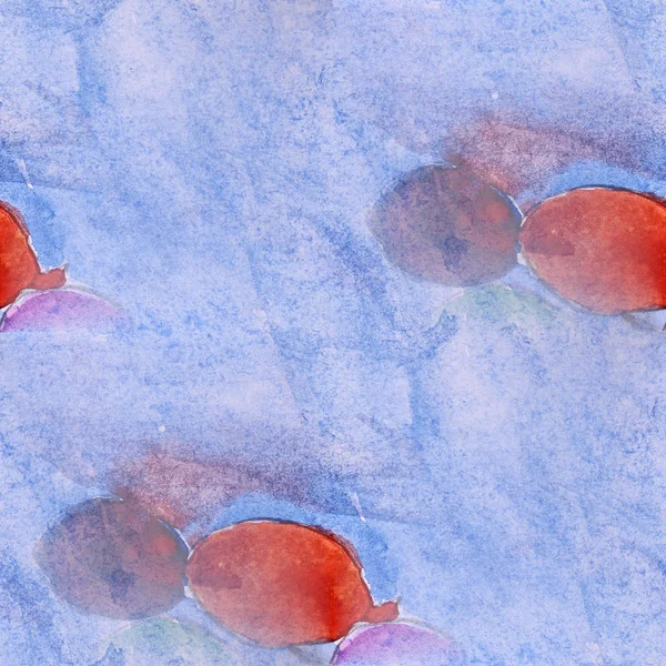 Flecken farbige Kugeln Aquarell Malerei nahtlosen Hintergrund — Stockfoto