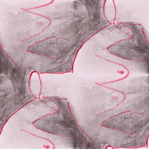 Macchie rosa manichino acquerello pittura senza soluzione di continuità sfondo — Foto Stock