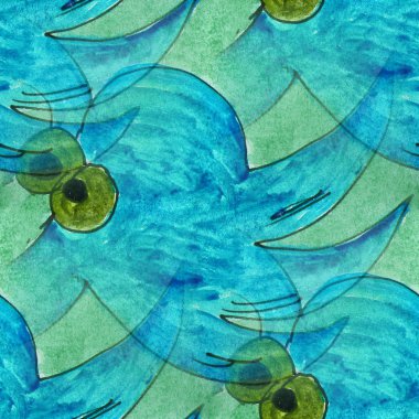 mavi mürekkep canavar leke sıçrama arka plan üzerinde beyaz han izole