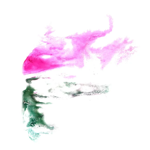 Macro spot verde, rosa macchia texture isolata su texture bianca — Foto Stock