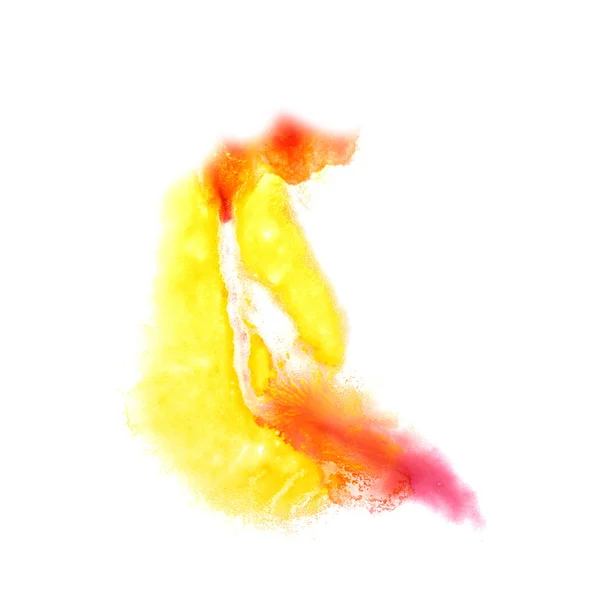 Makro spot beyaz doku izole pembe, sarı leke doku — Stok fotoğraf