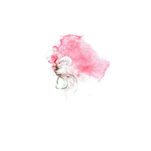 Blot pink, green divorce illustration artist of handwork is isol — Stock Photo, Image