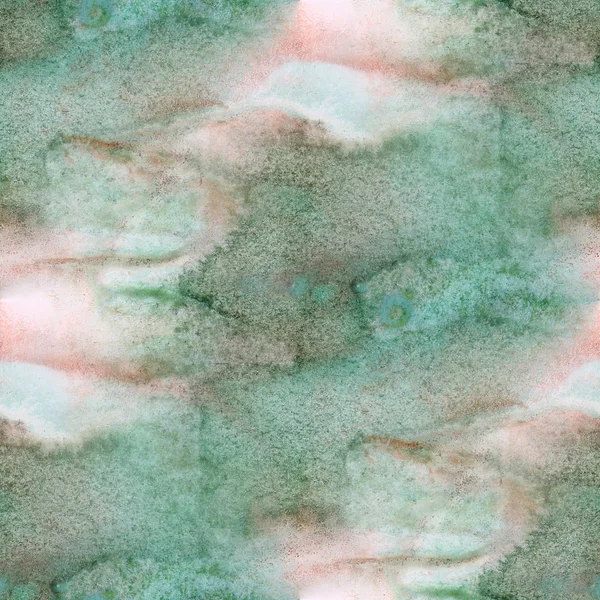 Watercolor seamless texture for your business wallpaper green re — Stock Photo, Image
