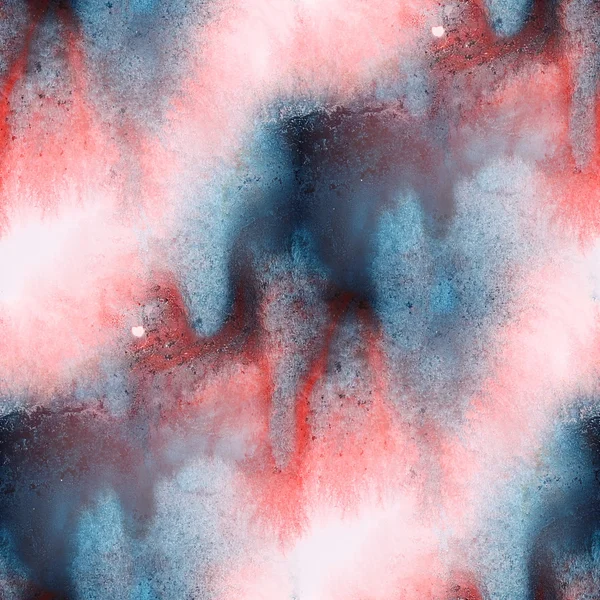 Nahtlose Wasserfarbe Textur blau rot Kunst für Ihr Unternehmen wal — Stockfoto