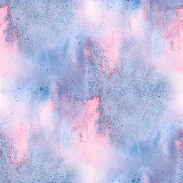 シームレスな水彩ピンク ・ ブルー テクスチャ アート壁紙 b — ストック写真